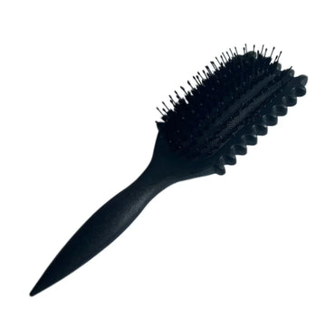 Black Curl Define Styling Brush with sleek design perfect for achieving defined curls and enhancing your hair styling routine.